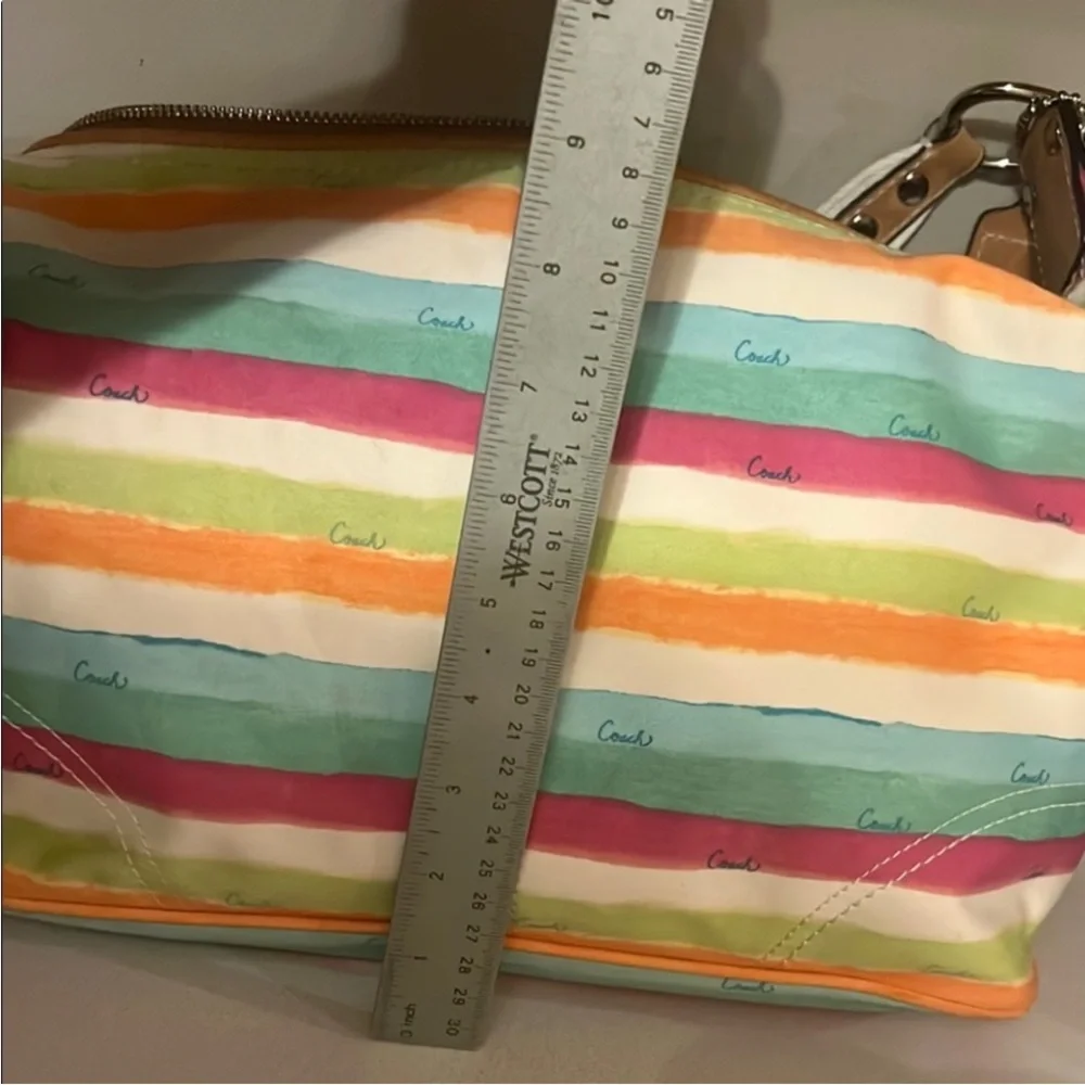 Coach vibrant stripes